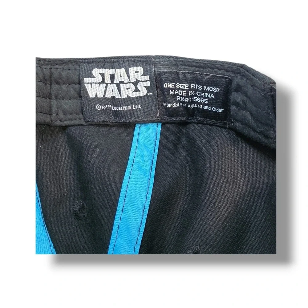 Star Wars‎ Snapback Hat Cap Black Multicolored Embroidered Logo X-Wing